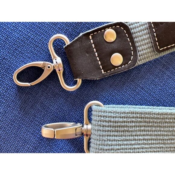 Sherpani Canvas Adjustable Strap Brush Silver Hardware w/ Clasp Clips - Picture 4 of 5